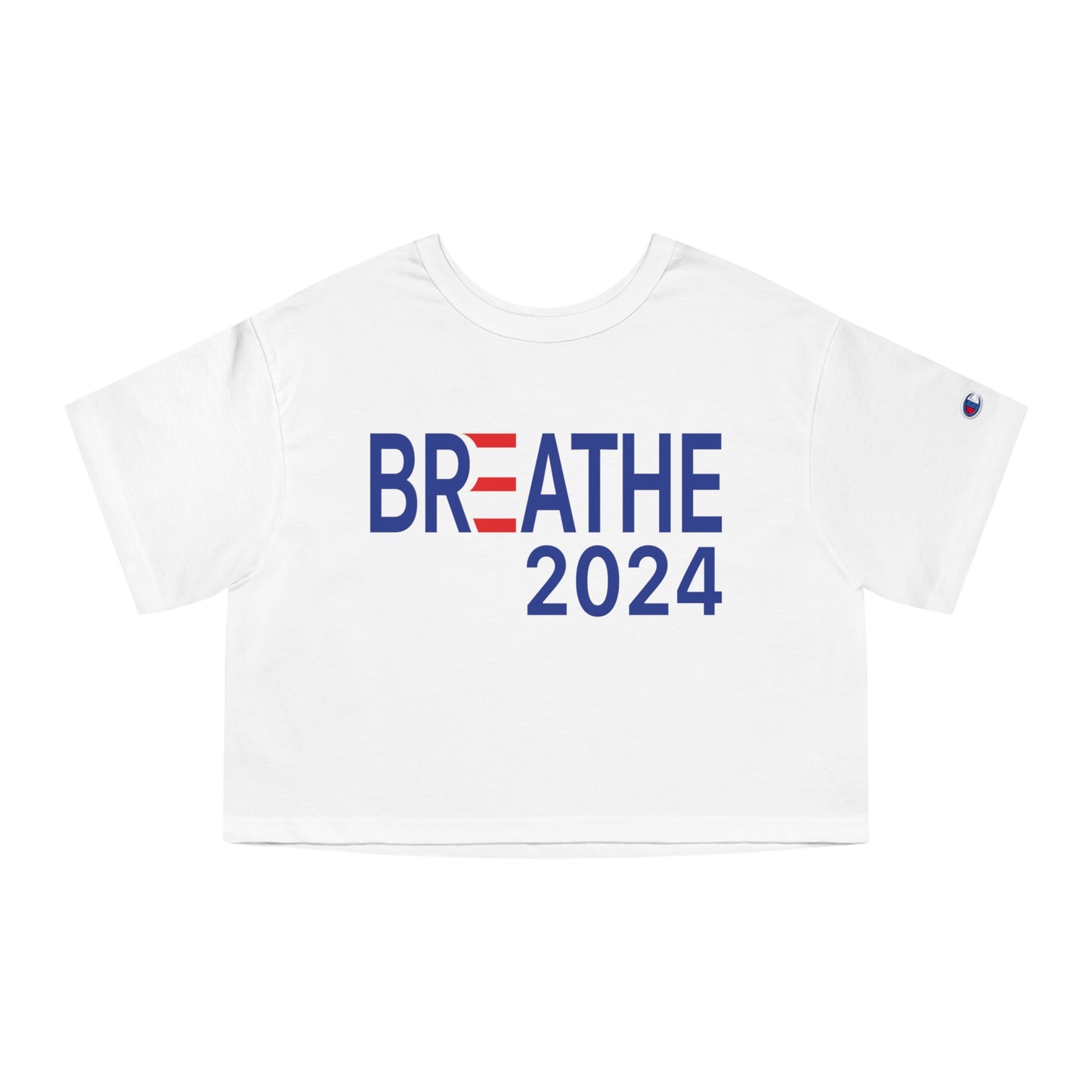 Women's Cropped Tee - Breathe - RelaxandBreathe2024