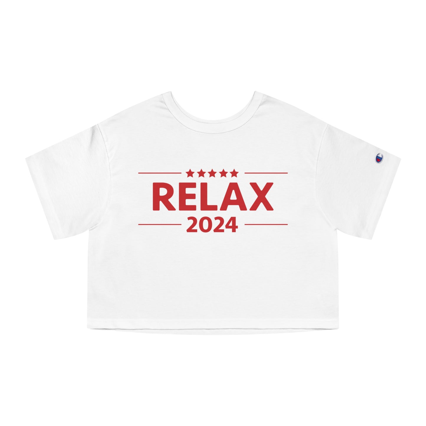 Women's Cropped Tee - Relax - RelaxandBreathe2024