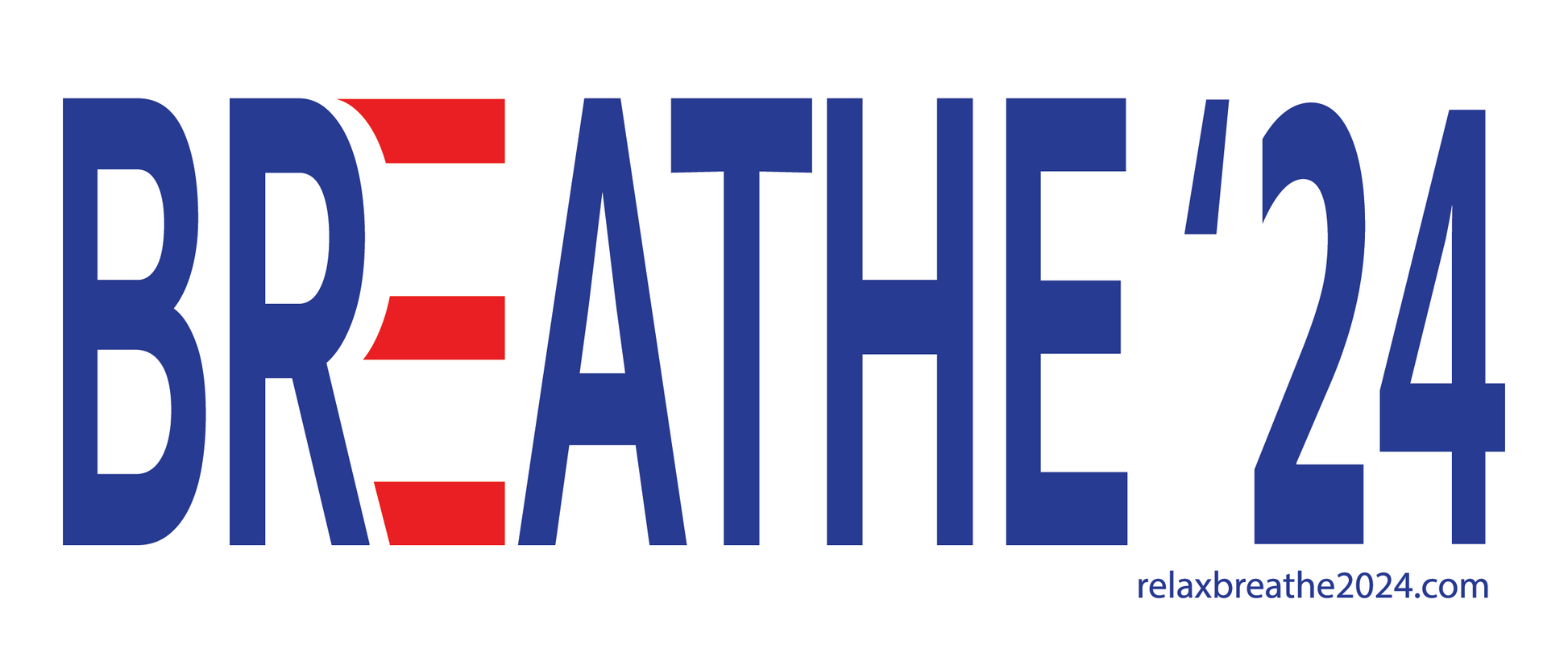 Bumpersticker - Breathe - RelaxandBreathe2024