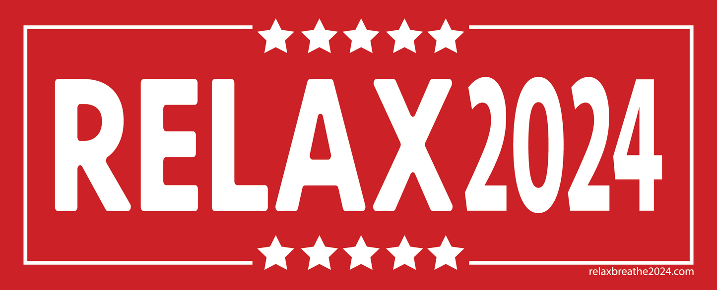 Bumpersticker - Relax - RelaxandBreathe2024