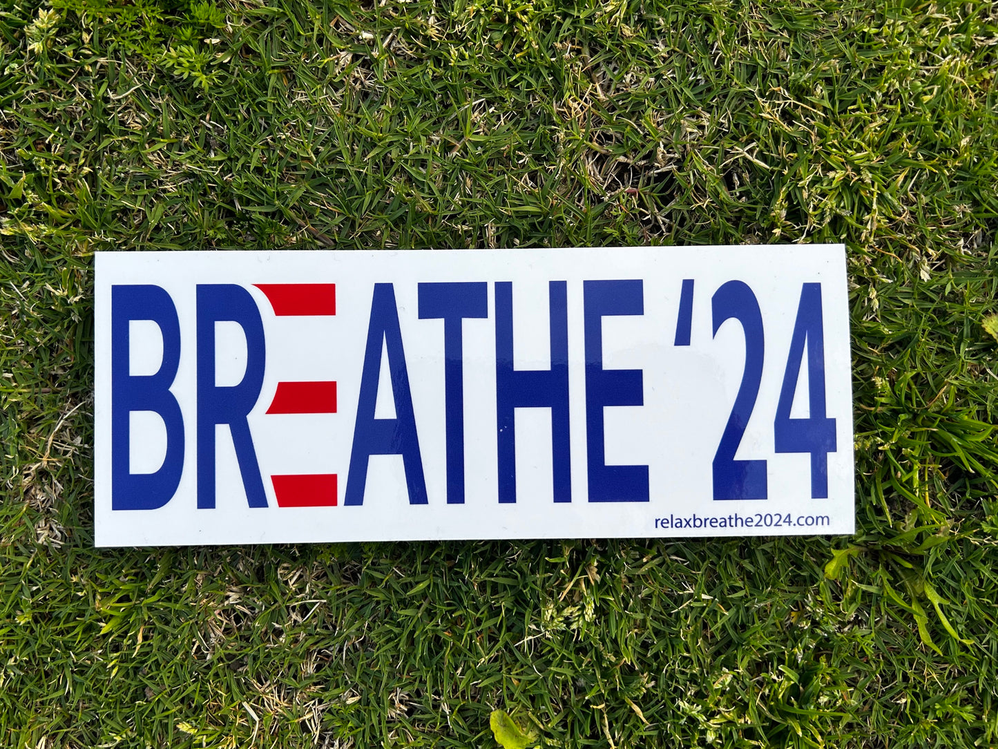 Bumpersticker - Breathe - RelaxandBreathe2024